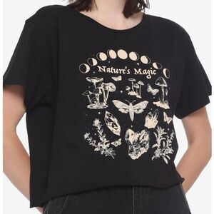 Hot Topic Nature's Magic Women  Crop T-Shirt MD